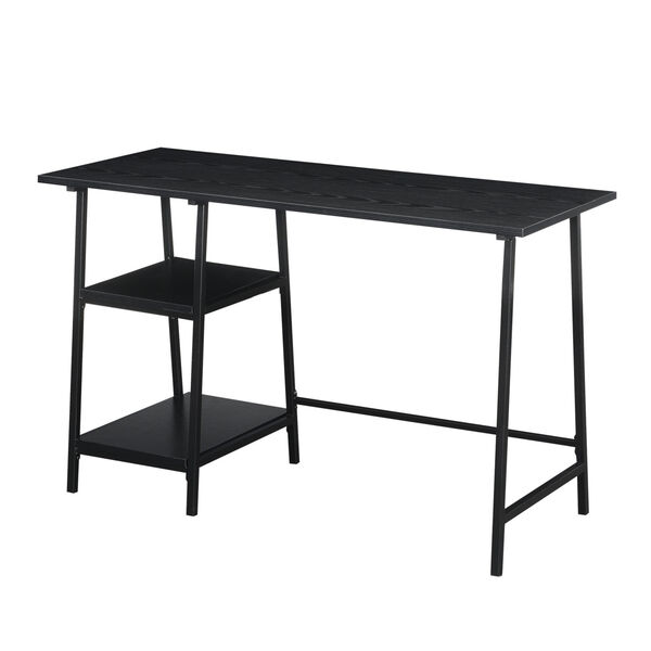 Design2Go Black Wood Metal Desk, image 2