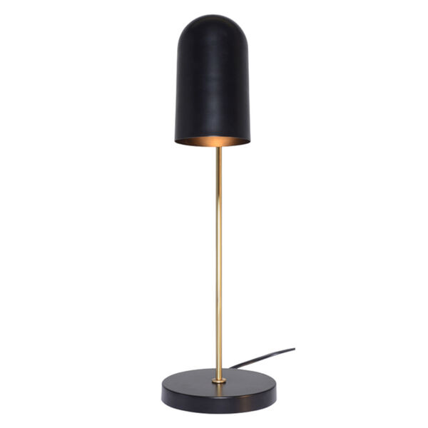 Caden Glossy Black One-Light Table Lamp, image 2