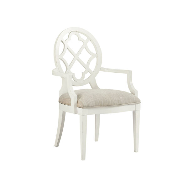 Ivory Key White Mill Creek Arm Chair, image 1