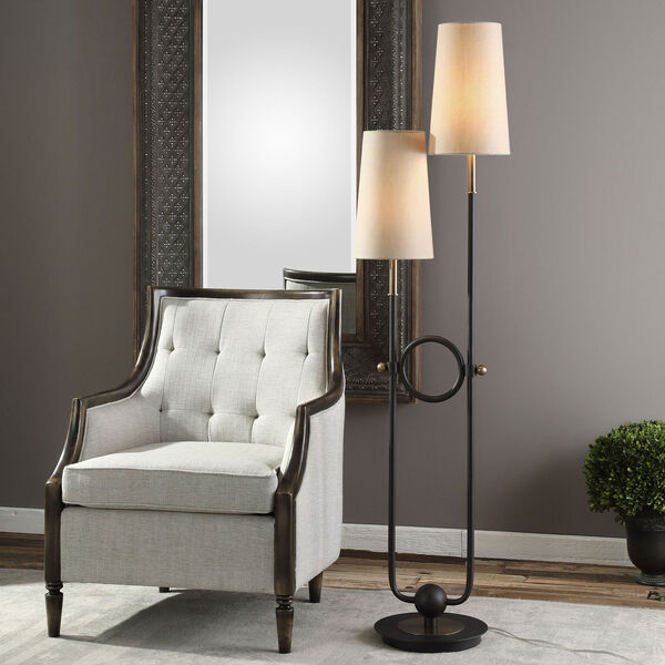 Riano Two-Arm / Two-Light Floor Lamp, image 3