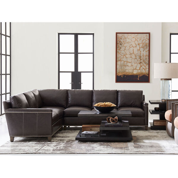 Carrera Brown Strada Leather Sectional Sofa, image 3