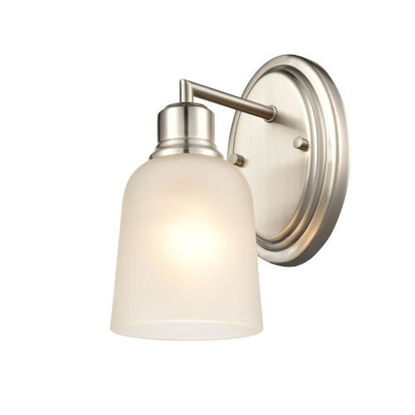 Amberle Brushed Nickel One-Light Wall Sconce, image 1