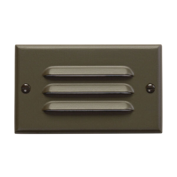 Step and Hall Light Architectural Bronze Horizontal Louver LED Step Light, image 1
