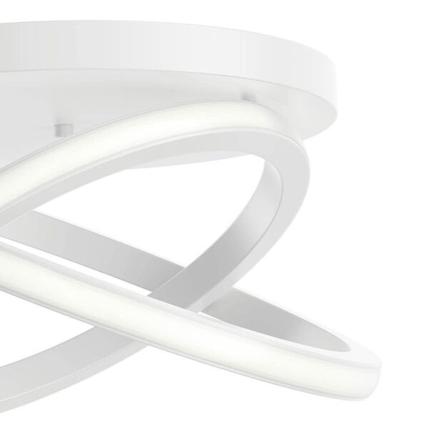 Caputo White Two-Light LED Semi-Flush Mount, image 2