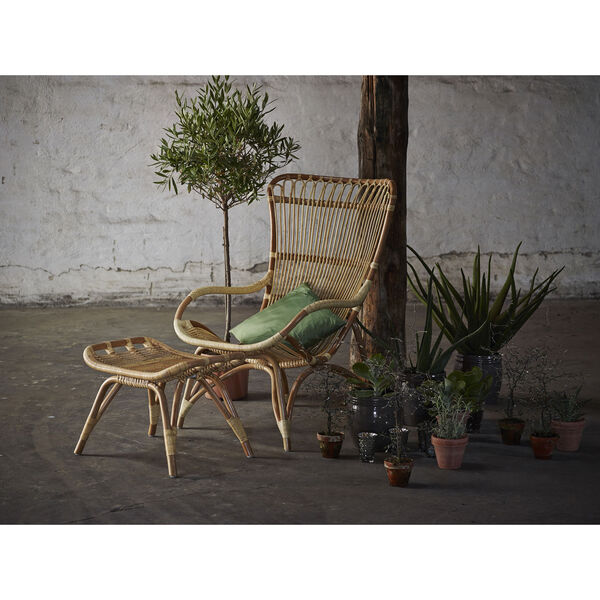 Monet Natural Rattan Highback Lounge Chair, image 4