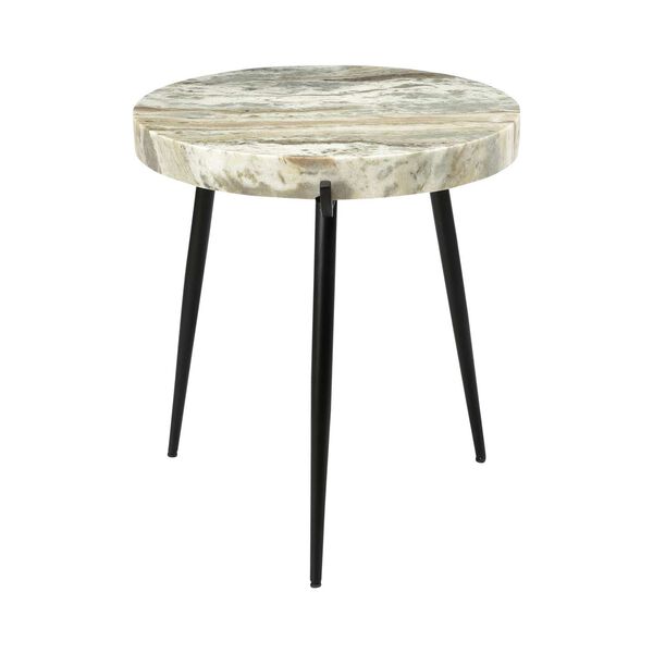 Brinley Brown Marble Accent Table, image 3