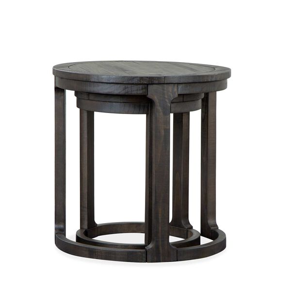 Boswell Black Round Nesting End Table, image 1