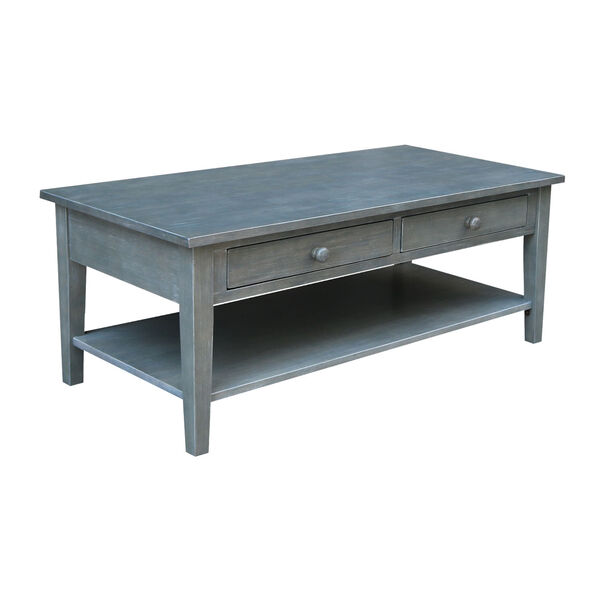 Spencer Antique Washed Heather Gray Coffee Table, image 1