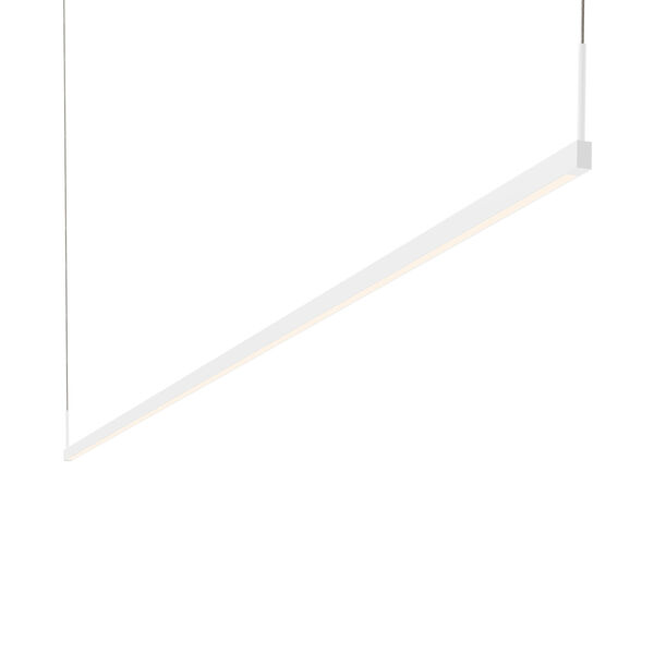 Thin-Line Satin White LED 96-Inch Pendant, image 1