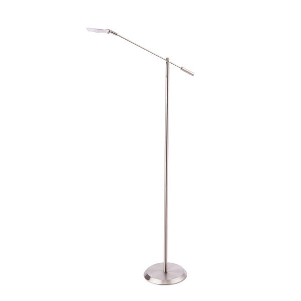 Iggy Satin Nickel 59-Inch One-Light LED Floor Lamp, image 1