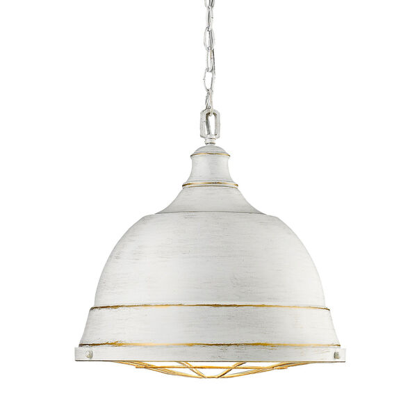 Bartlett French White Two-Light Pendant with French White Shades, image 1