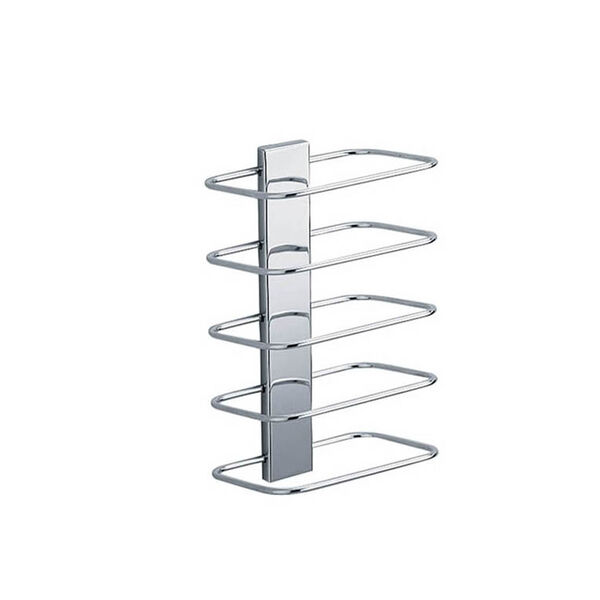 Hotellerie Wall Mounted Towel Rack in Polished Chrome, image 1