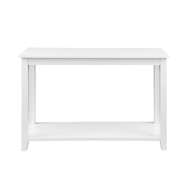 Solid White Wood Sofa Table, image 2