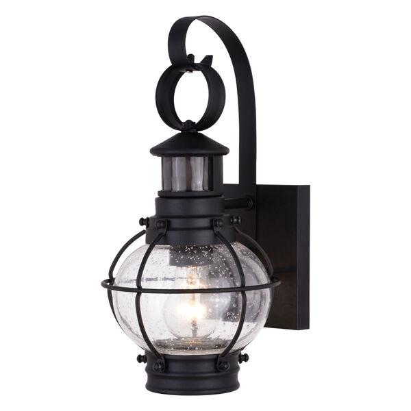 Chatham Textured Black One-Light Outdoor Wall Mount, image 1