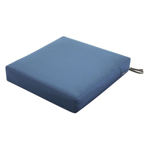 Maple Empire Blue 21 In. x 19 In. x 5 In. Rectangular Patio Seat Cushion, image 1