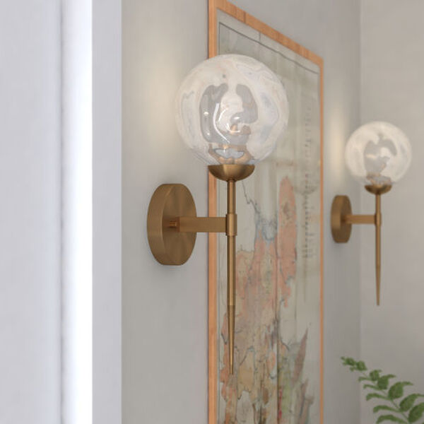 Olson Natural Brass One-Light Wall Sconce, image 8