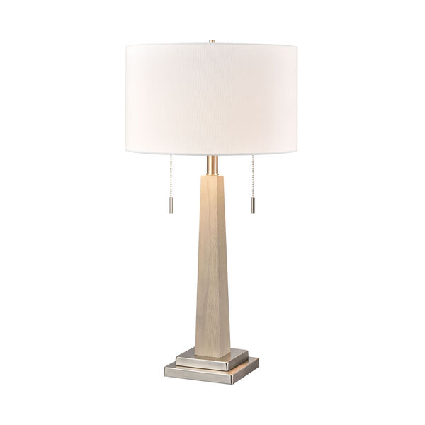 Jaycee Light Oak Two-Light Table Lamp, image 1
