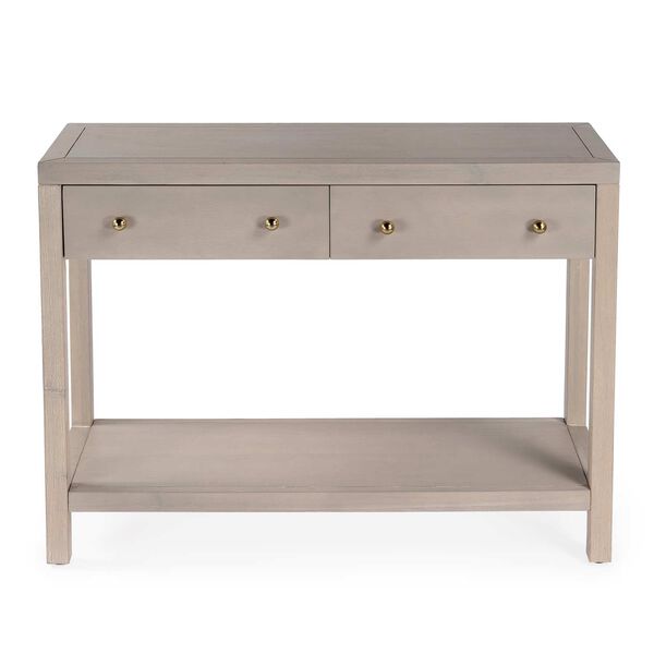 Celine Antique Taupe Two-Drawer Console Table, image 4