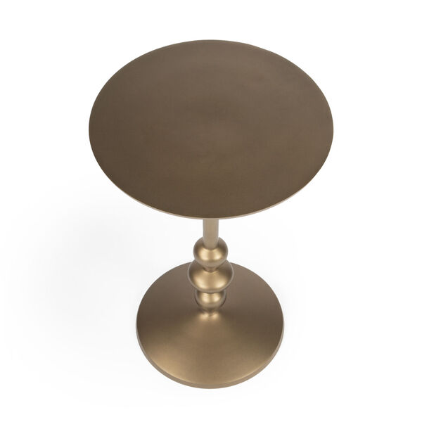 Zora Bronze Pedestal End Table, image 3
