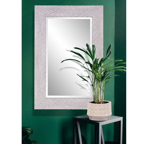 Buckram Weathered Gray Mirror, image 1
