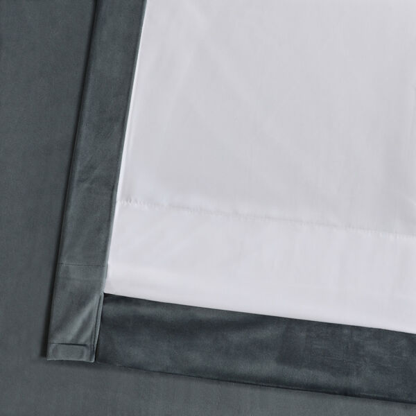 Blue 108 x 50 In. Plush Velvet Curtain Single Panel, image 11