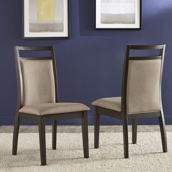 Lara Espresso and Gray Dining Chair, Set of Two, image 6