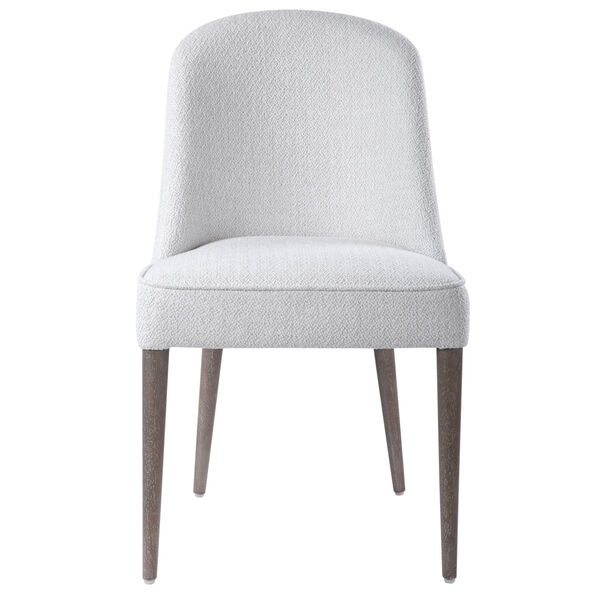 Brie White Armless Chair, Set of 2, image 1