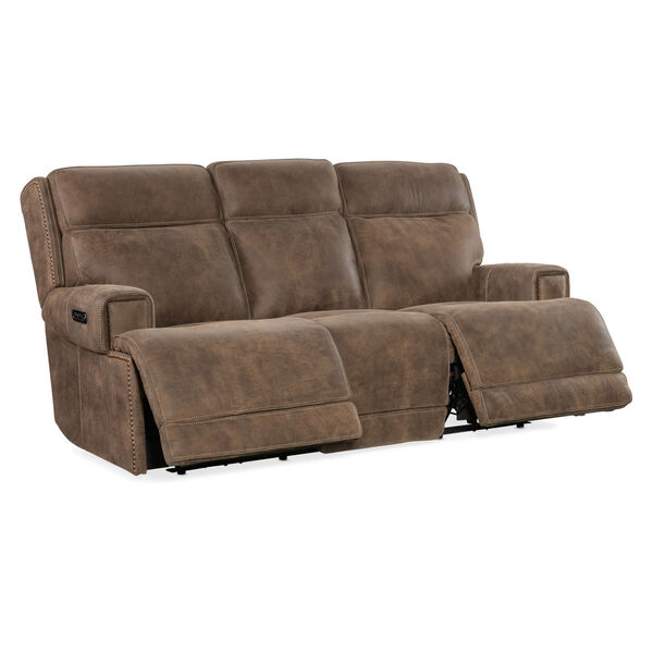 MS Brown Wheeler Power Sofa with Headrest, image 4