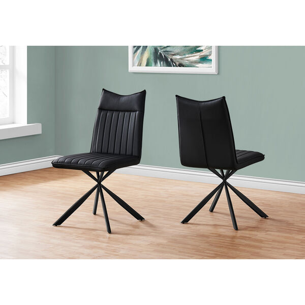 Black Dining Chair, Set of 2, image 2