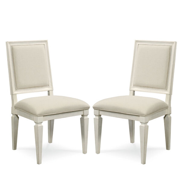 Summer Hill White Woven Accent Side Chair, image 1