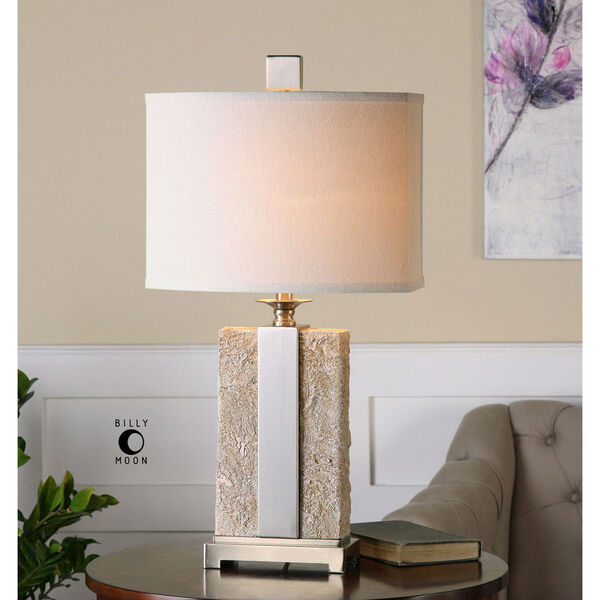 Bonea Stone Ivory One-Light Table Lamp, image 2