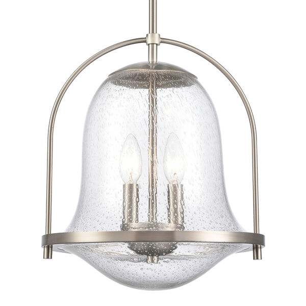 Connection Satin Nickel Two-Light Pendant, image 4