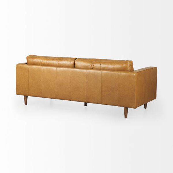 Svend Tan Leather Sofa, image 5