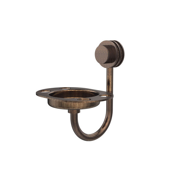 Venus Collection Tumbler and Toothbrush Holder with Twisted Accents, Venetian Bronze, image 1