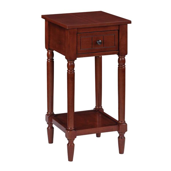 French Country Khloe Accent Table in Mahogany, image 1