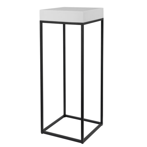 Gambia Aged Black Marble Plant Stand, image 1