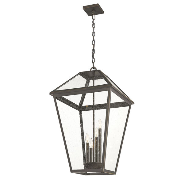 Talbot Oil Rubbed Bronze Four-Light Outdoor Pendant, image 3