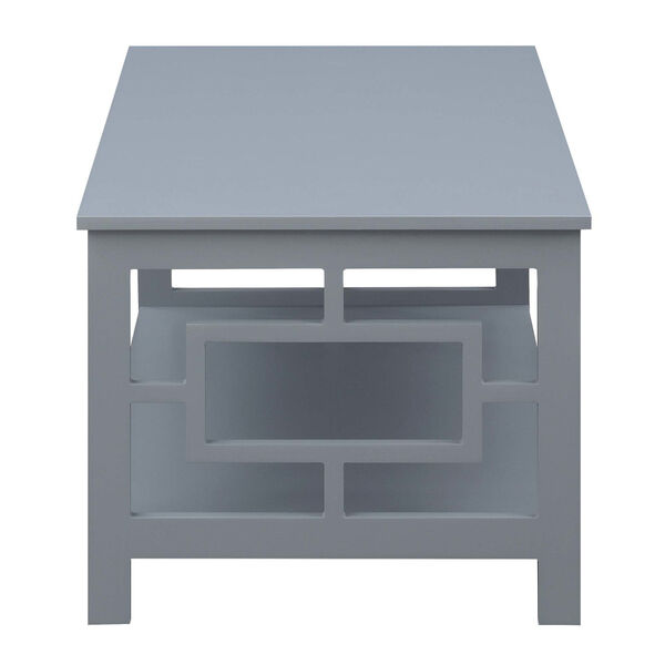 Town Square Gray Coffee Table with Shelf, image 4