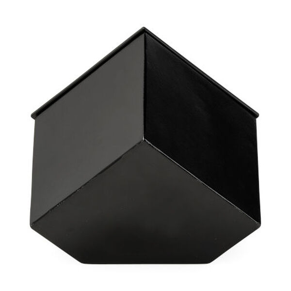 Ralph II Black Metal Cube Table Clock, image 4
