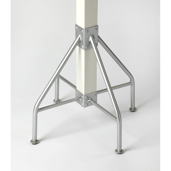 Logan Square White and Silver Coat Rack, image 2