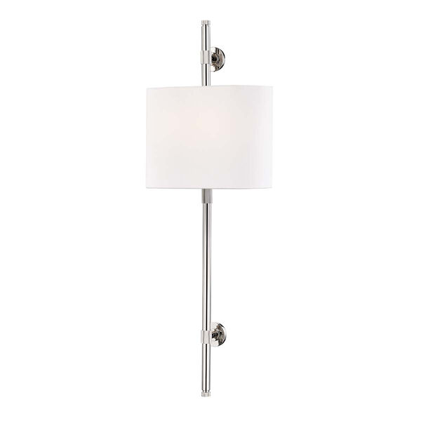 Bowery Polished Nickel Two-Light ADA Wall Sconce, image 1