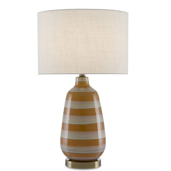 August Orange Oyster White One-Light Table Lamp, image 1