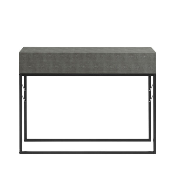 Grey and Black Console Table with Two-Drawers, image 5
