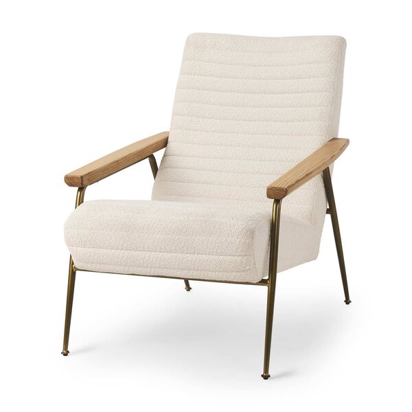 Grosjean Cream Boucle Accent Chair, image 1