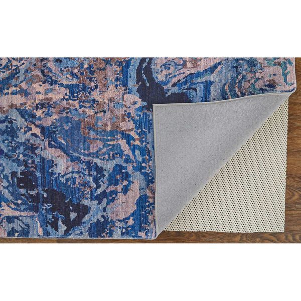 Mathis Casual Abstract Blue Pink Tan Area Rug, image 6