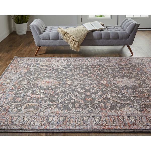 Thackery Gray Taupe Pink Area Rug, image 4