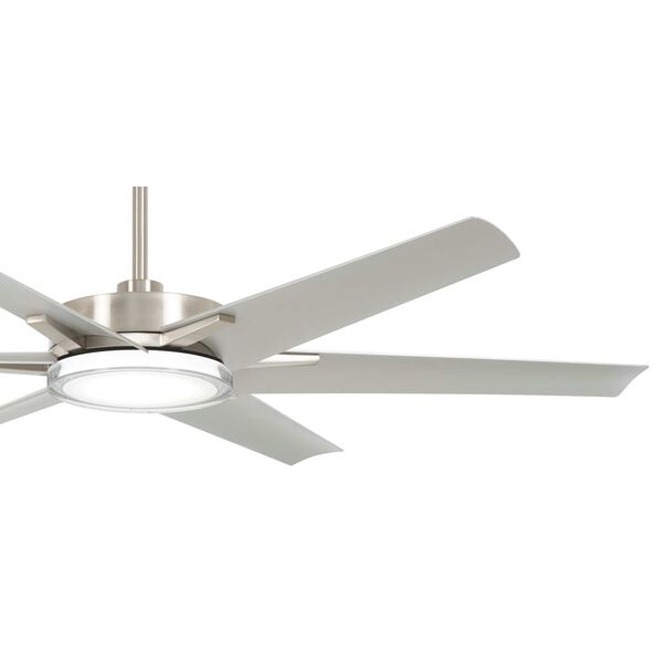 Deco Brushed Nickel 65-Inch LED Outdoor Ceiling Fan, image 3