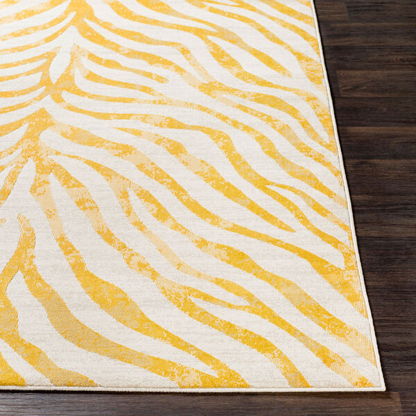 City Beige and Mustard Rectangular: 5 Ft. 3 In. x 7 Ft. 3 In. Rug, image 3