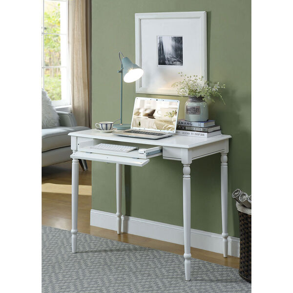 French Country Desk in White, image 2