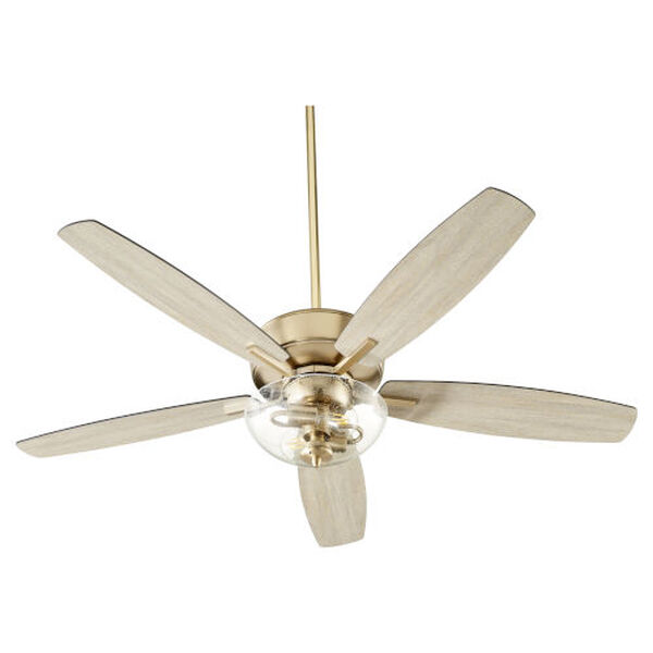 Breeze Aged Brass Two-Light 52-Inch Ceiling Fan, image 1